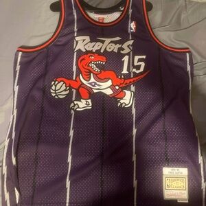 Vince Carter Mitchell & Ness Toronto Raptors Purple Jersey